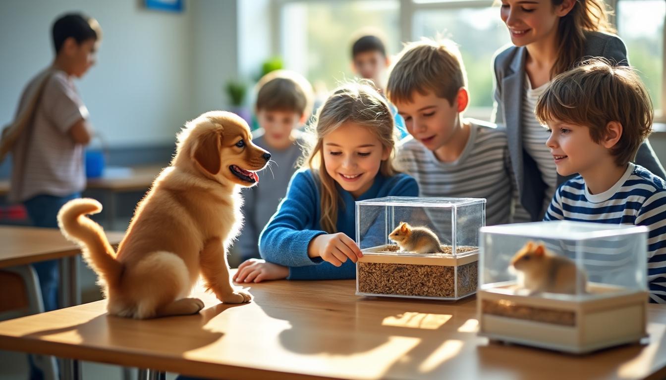 découvrez les avantages et les défis d'intégrer des animaux de compagnie en classe, et explorez si cette pratique est bénéfique pour les écoles et le bien-être des élèves.