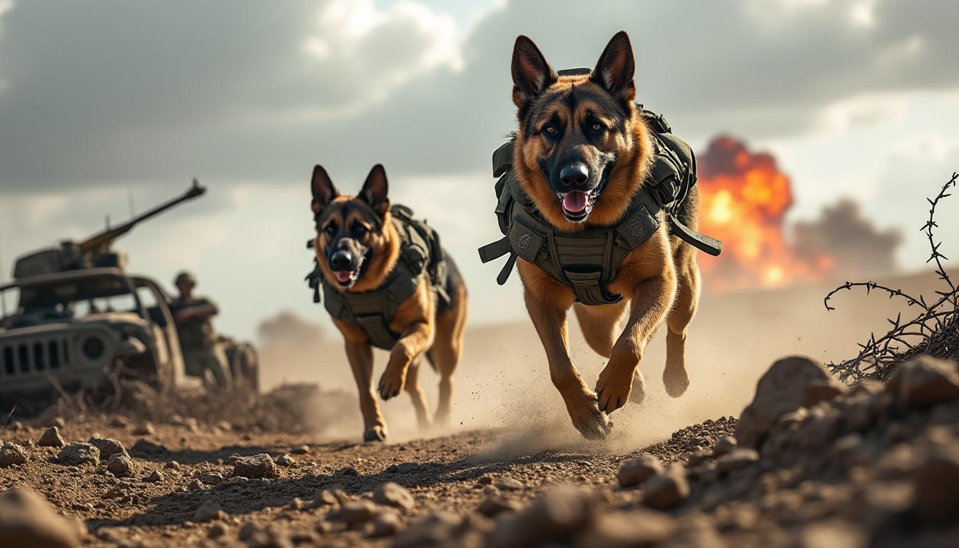 découvrez l'histoire émouvante des chiens soldats des forces armées, honorés éternellement dans un mémorial dédié à leur bravoure et leur fidélité au service de la nation.