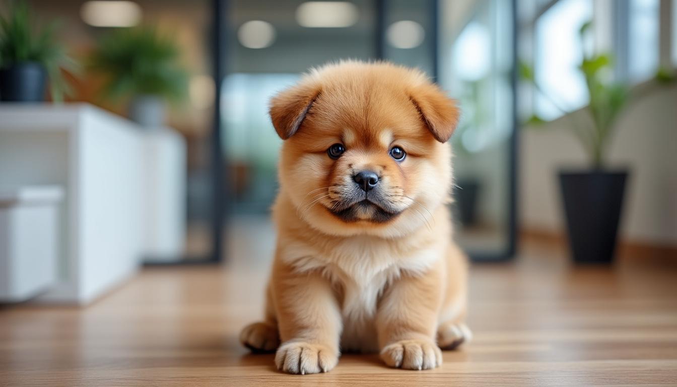 découvrez l'histoire amusante d'un chiot de 2 mois sacré « employé du mois » dans une entreprise tech, récompensé pour son talent unique... à ne rien faire !