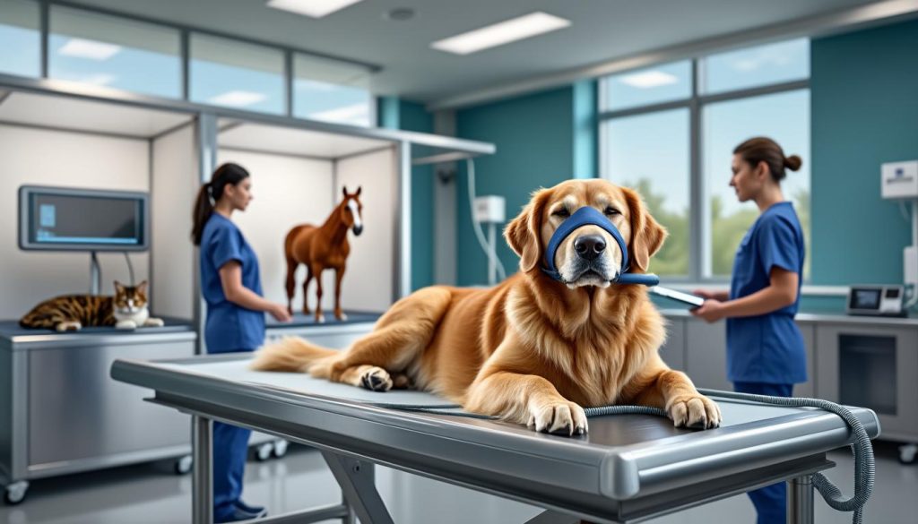 découvrez comment les solutions complètes d'oxygénothérapie varon facilitent la respiration des animaux, assurant leur bien-être et leur santé optimale.