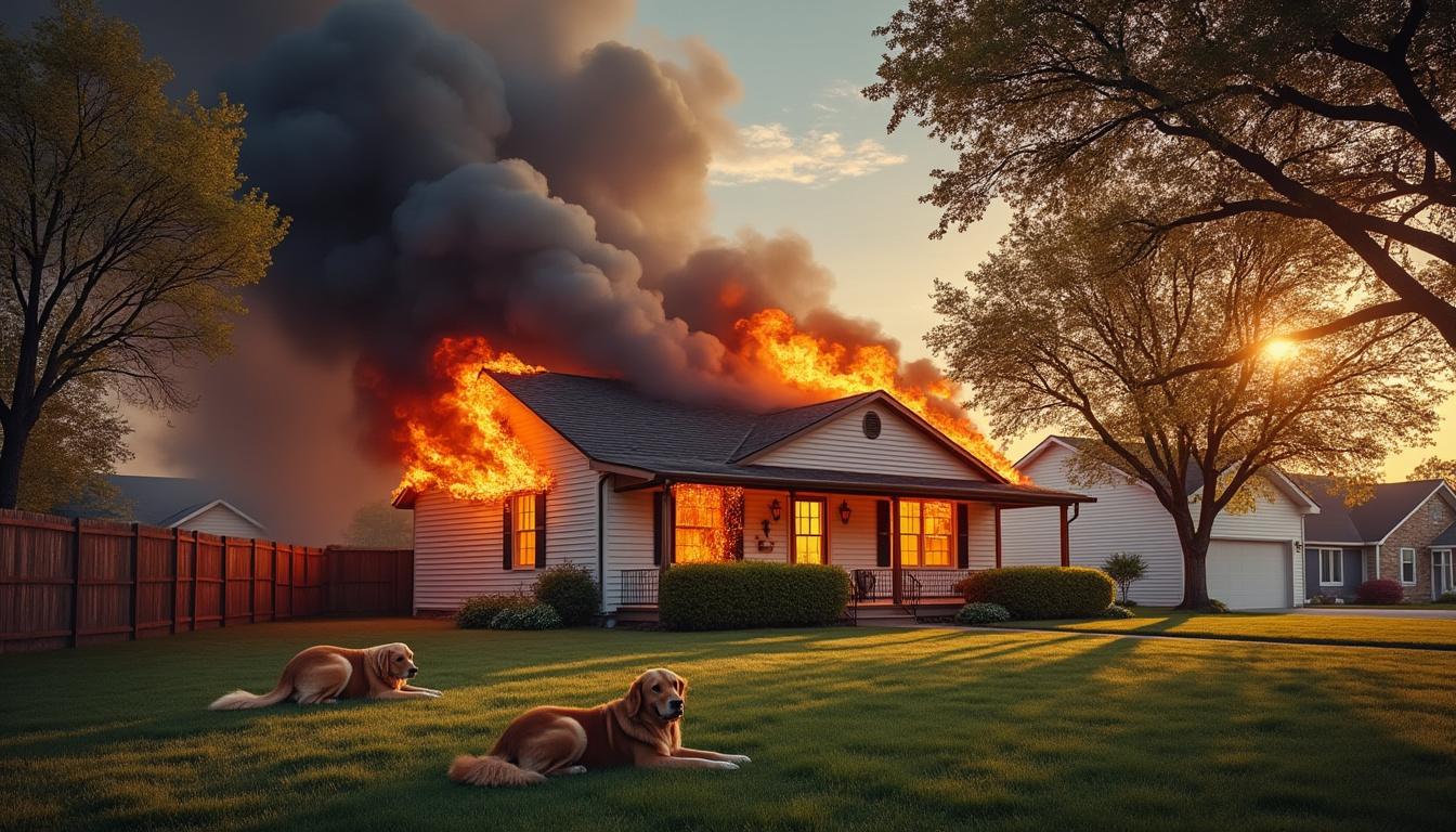 un incendie a éclaté dans le comté de shawnee mercredi après-midi, causant la disparition de cinq animaux de compagnie et blessant un autre. découvrez les détails de cet incident.