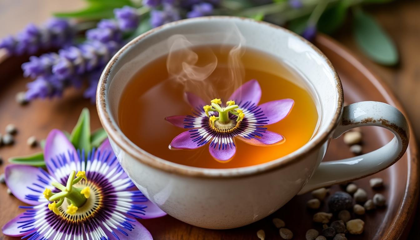 découvrez comment une infusion de passiflore accompagnée d'une micro-sieste de 5 minutes peut devenir votre trousse anti-anxiété pour mieux gérer le stress au quotidien.