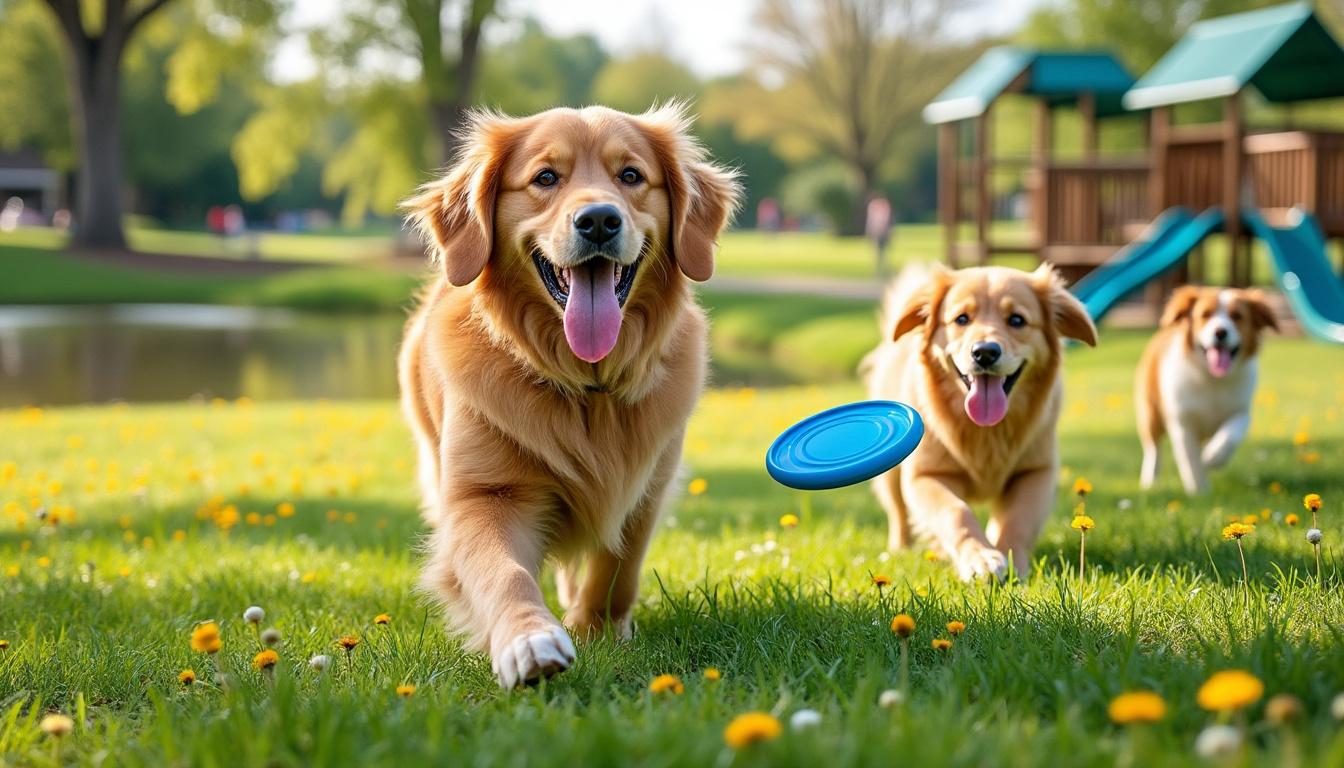 découvrez la séance de balançoire ultra détendue d'un golden retriever qui fait sensation au parc, un moment plein de douceur et de joie à ne pas manquer !