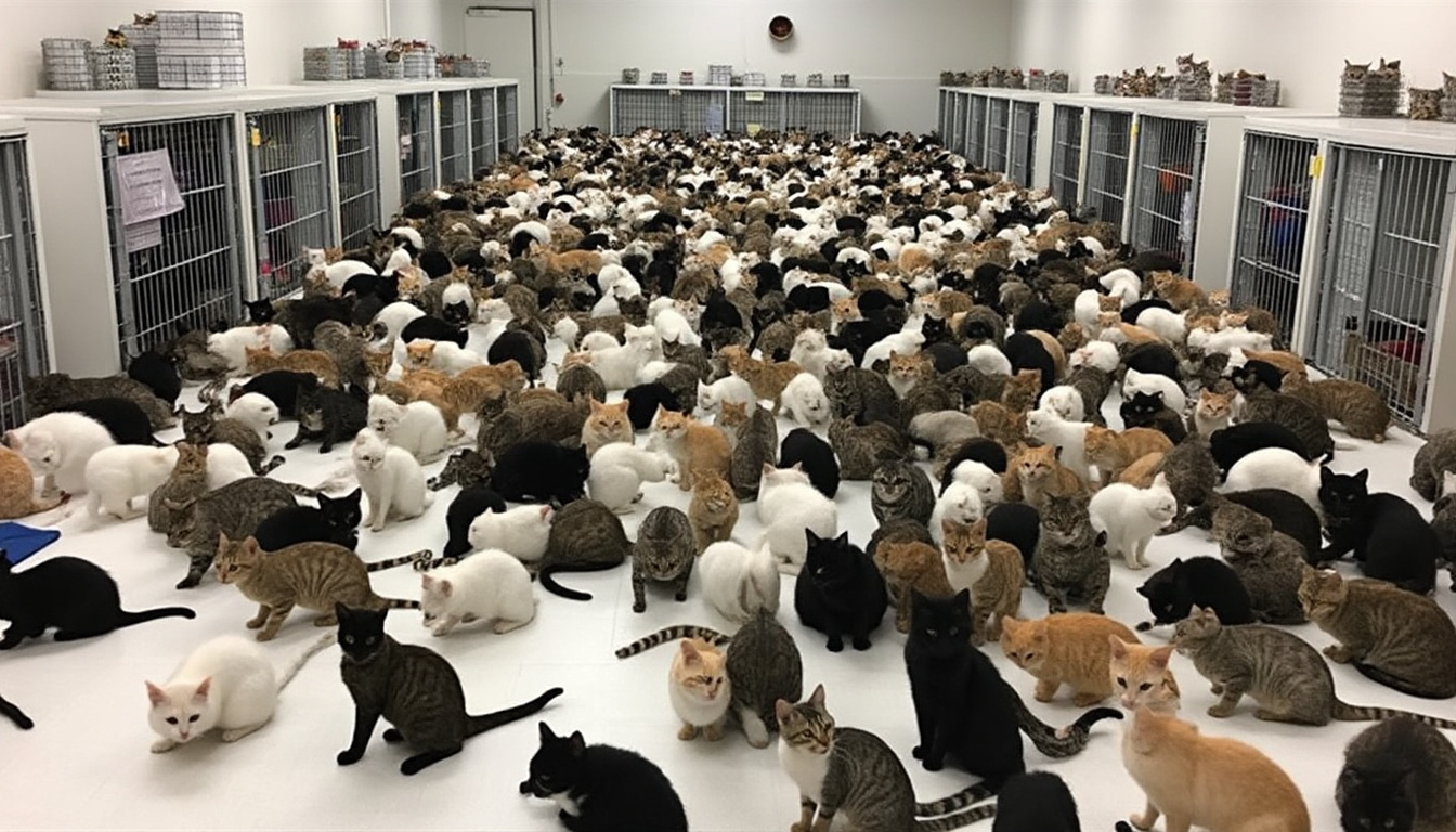 découvrez comment le centre de ressources animales du comté de hillsborough fait face à une surpopulation féline exceptionnelle, atteignant 700%, et les mesures prises pour gérer cette crise animale.
