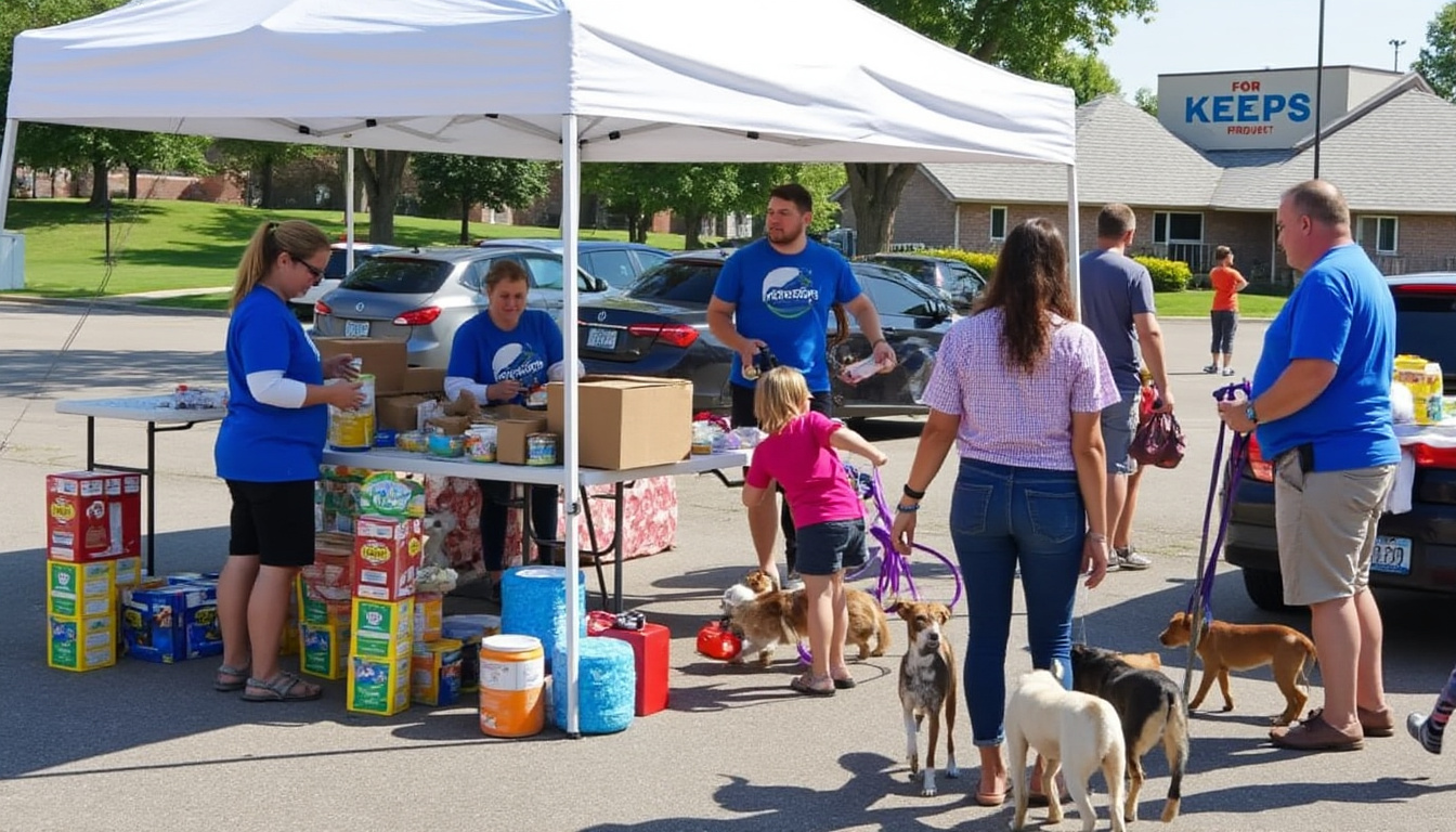for keeps project organise une distribution gratuite de nourriture pour animaux à peoria afin de soutenir les propriétaires d'animaux en difficulté. rejoignez-nous pour aider vos compagnons à quatre pattes.