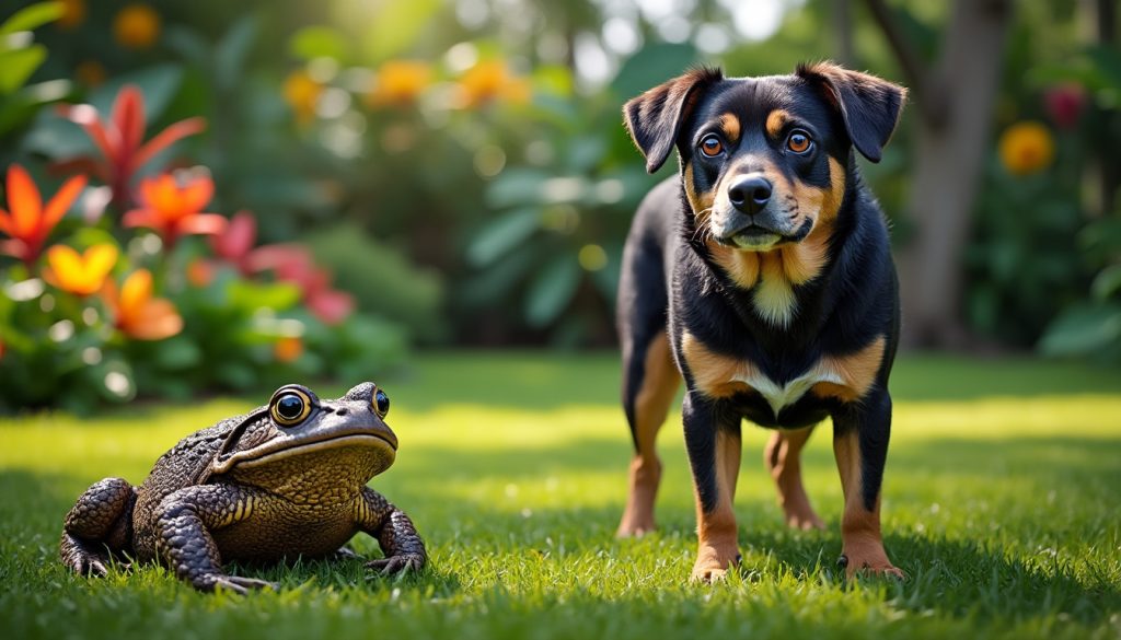 découvrez comment un chien de south tampa a survécu sans blessure après une rencontre inattendue et dangereuse avec un crapaud buffle dans son jardin.