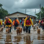 un refuge animalier local au texas a sauvé 17 animaux coincés lors des récentes inondations, offrant soin et refuge aux victimes de la catastrophe.