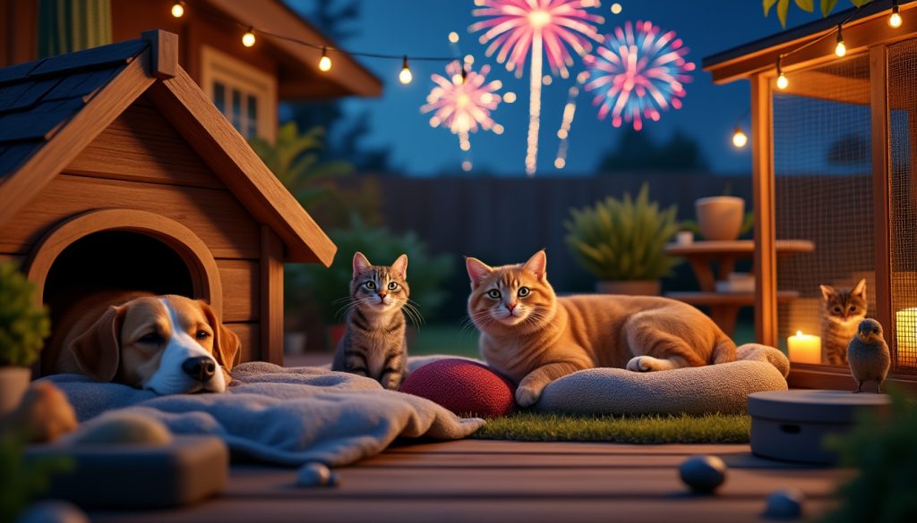 découvrez nos conseils indispensables pour protéger vos animaux pendant les feux d'artifice en juillet et assurer leur sécurité et bien-être.
